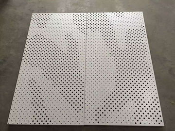 High Strength Perforated Aluminum Vineer Ceiling Tiles 3 - 6mm Thickness